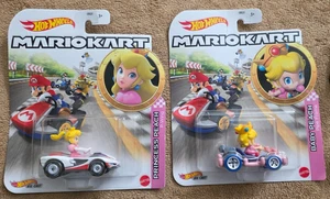 Hot Wheels Mario Kart Princess and Baby Peach Wire Frame and P Wing - Picture 1 of 1