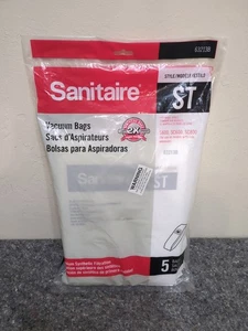 NEW Sanitaire Vacuum Synthetic Filtration Cleaner Bags 63213B 5 PACK Sealed ST - Picture 1 of 4
