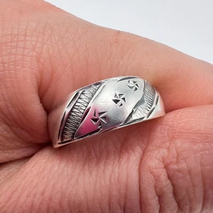 Vintage alter schöner UdSSR Ring Silber 916 sowjetischer Schmuck Damen Stempel Gr. 8,5 - Bild 1 von 10
