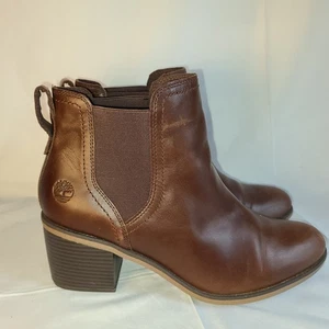 Timberland Damen Brynlee Park Chelsea dunkelbraun Leder Stiefel A23FS Größe 10 - Bild 1 von 20