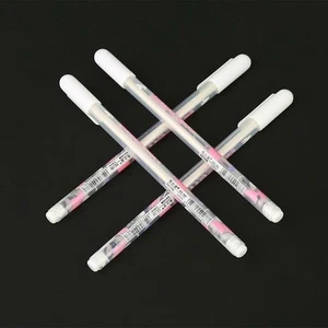 4 Piece Set White Glitter Gel Pens Sparkling Art Craft Supplies - Picture 1 of 11