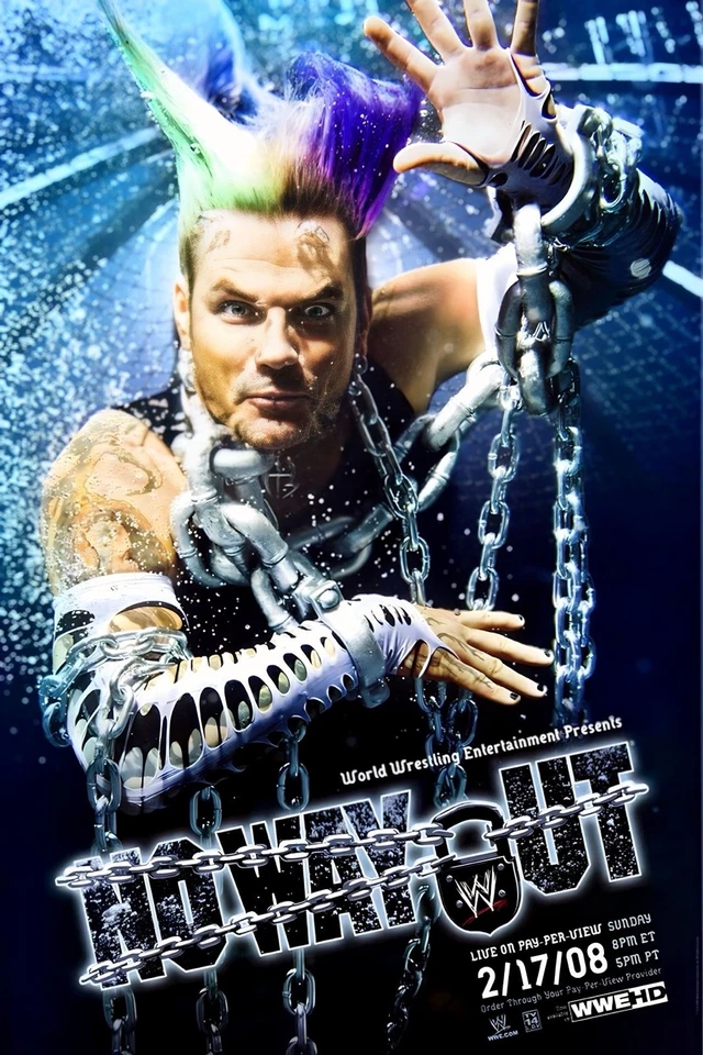 "Póster WWE GIGANTE 24""x36"" - No Way Out 2008 Jeff Hardy" Foto 1 de 1