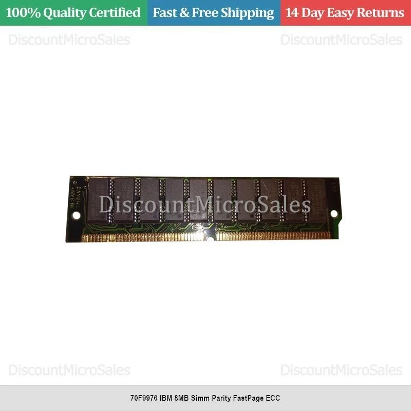70F9976 IBM 8MB Sim Parity FastPage ECC Foto 1 de 1