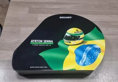 Senna Helmet Collection 1/8 Extra Rare Condition Like New Minichamps Caschi - Immagine 1 di 3