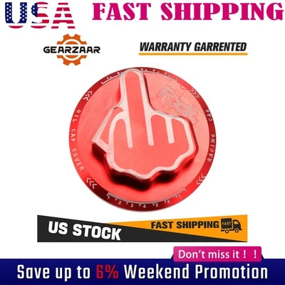 Tapa de válvula tapa tanque de llenado de aceite dedo medio atornillable para Honda Acura rojo EE. UU. 7 Foto 1 de 4