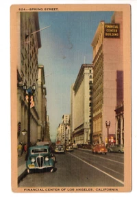 Los Angeles, CA Spring Street 1940s. - Picture 1 of 2