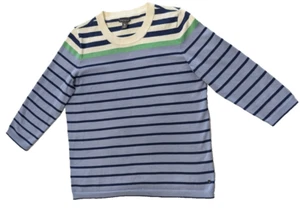 Girls American Eagle Sweater size L youth Purple Stripe 3/4 Sleeve - Picture 1 of 3