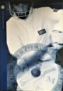 MATTHEW MAYNARD Cricket Benefit Brochure 1996 Glamorgan England Testimonial - Picture 1 of 1