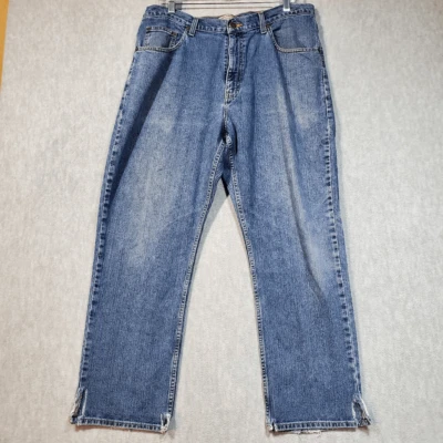 Daniel Cremieux Jeans Mens 38X30 Blue Denim Distressed Straight Leg Classic Fit - Image 1 of 4