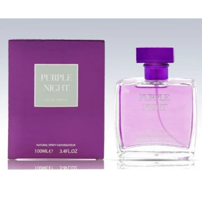 4 × Fine Perfumery London Purple Night For Ladies 100ml EDP Natural Spray