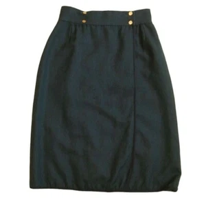 100% Authentic [CHANEL] enger Rock / grün / Größe 40 / Wolle 100% (gebraucht) - Bild 1 von 9