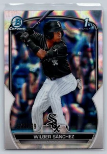 2023 Bowman #BCP-6 Wilber Sánchez Chrome Prospects Lava Refractor #/399 - Picture 1 of 2