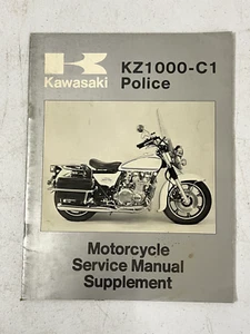 Kawasaki KZ1000 C1 Police Motorcycle Service Manual Supplement - Bild 1 von 6