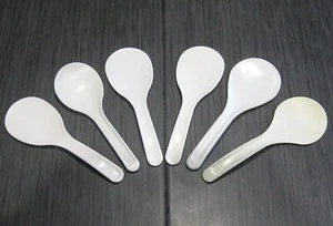 6pc Plastic RICE PADDLES Ladle Serving Spoon Scoop LOT - Picture 1 of 2