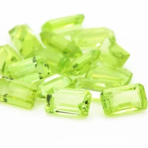 Green Peridot. Rectangle. IF-VVS1 (Sold per Unit) .Pakistan - Picture 1 of 1