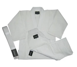 JUDO, JIU JITSU Uniform/GI 100% Premium Cotton White Color, Size 4/170 Thread(R) - Picture 1 of 2