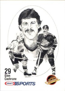 1986-87 Kraft Drawings #9 Glen Cochrane VANCOUVER CANUCKS