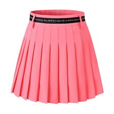 Women Korean Pleated Skirt High Waist Golf Skort Lady Slim Badminton Pantskirts