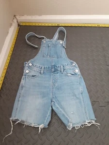 Kids Old Navy Overalls Light Blue Sz 6 - 7 Shorts *80% off 2nd pair* #S110 - Picture 1 of 3