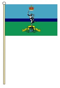ROYAL SIGNALS CORPS BRITISH MILITARY medium HAND WAVING FLAG 9"X6" 22.5cm x 15cm - Picture 1 of 1