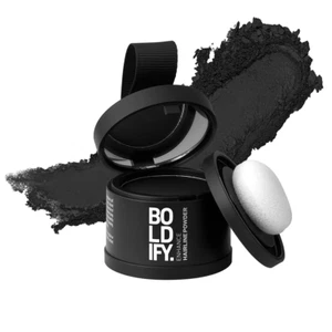 BLACK Powder - Root Touch up Hair Color for Gray Coverage - Bald Spot Concealin - Picture 1 of 9
