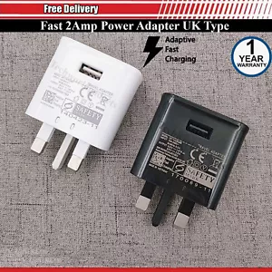 Adaptive Fast Charging USB 2.0 Walls Charger Plug For All Samsung Galaxy Phones - Picture 1 of 9