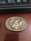 Vintage Mickey Mouse Cowboy Belt Buckle Pyramid Co. in 1970s lic. WALT DISNEY
