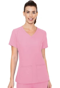 Med Couture MC Insight Damen Peelings Seitentasche Oberteil MC2468 TFPK pink kostenloser Versand - Bild 1 von 3