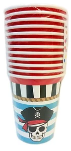2 tazas de papel frío o caliente pirata 24 unidades - Imagen 1 de 1