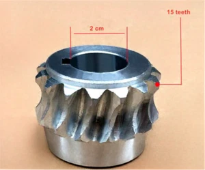 Meat Cutting Machine Accessories Worm Gear For Lijin QX/QH/QE/QW/QSJ-A/QSJ-B 2mm - Picture 1 of 3