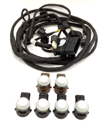 ✅ Ensemble De Câbles + 6x Capteur PDC Mercedes CLA W117 C117 Avant Original - Photo 1/4