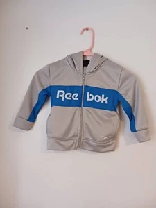 Gray and blue Reebok Full zip up hoodie size 2T. Gently worn. - Picture 1 of 3