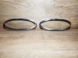 1950 1949 Ford Car 2 Tail Light Bezels Coupe / Sedan Original FOMOCO 8A 13448 - Picture 1 of 13