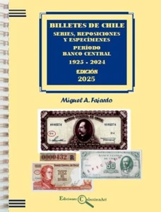 Edition 2025!! BILLETES DE CHILE / Series, Especimenes & Reposiciones 1925-2024 - Picture 1 of 9