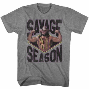 Macho Man Randy Savage Savage Season Men's T Shirt WWE Wrestling Legend - Picture 1 of 5