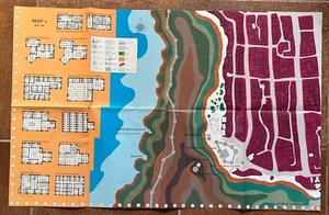 City System Map 3 ONLY 1040 Forgotten Realms 1988 AD&D Waterdeep - Picture 1 of 2
