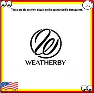 Weatherby Firearms Hunting Outdoor Sports Vinyl Cut Decal Sticker Logo - Bild 1 von 2