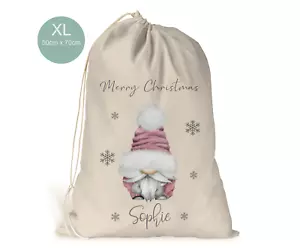 Personalisierter XL Gnome Gonk Weihnachtssack Strumpfgeschenke Weihnachtsgeschenksack - Bild 1 von 1