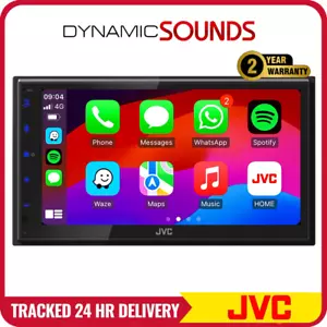 JVC KW-M593BT 6.8" Bluetooth Stereo Digital Media Wired CarPlay, Android Auto - Picture 1 of 8