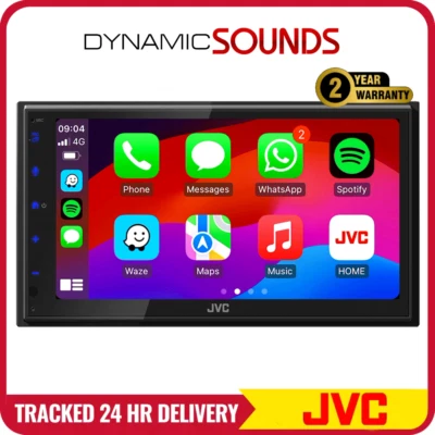 JVC KW-M593BT 6.8" Bluetooth Stereo Digital Media Wired CarPlay, Android Auto - Image 1 of 4
