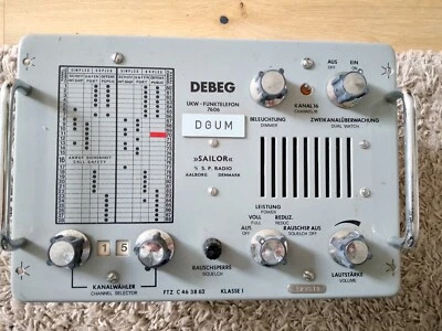 SAILOR TYPE RT143 DEBEG 7606 UKW 25W 155,6-163,2 Mhz UKW FUNK ohne Hörer - Bild 1 von 4