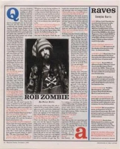 Rob Zombie Emmylou Harris Interview/article 1996 - Picture 1 of 1