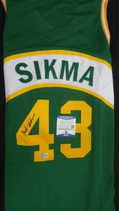 JACK SIKMA Signed Custom SUPERSONICS Jersey - BECKETT CERTIFIED! - Picture 1 of 2