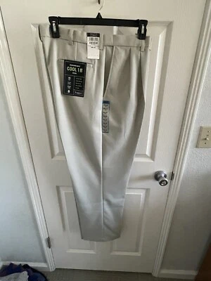 Haggar мужской с белый комфорт платье брюки для 38 Вт x 32 L производительности классный 18 новый с Ярлыками - Изображение 1 из 4