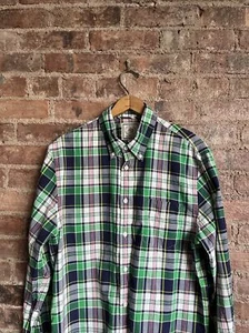 J.Press York Street Men’s Madras Plaid Shirt, Sz Large 100% Cotton - Picture 1 of 8
