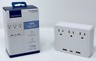 Insignias Surge Protector 3-Outlet 3-USB White NS-PWT3A1C2U