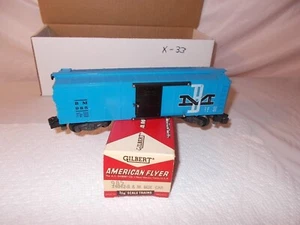 AMERICAN FLYER #985 B & M BOX CAR IN TRANSITION #24042 BOX COLLECTORS LOT #X-33 - Picture 1 of 5