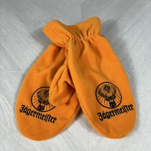 Jagermeister Orange Mittens Mitts One Size Fleece Winter Promotional Jager - Picture 1 of 5