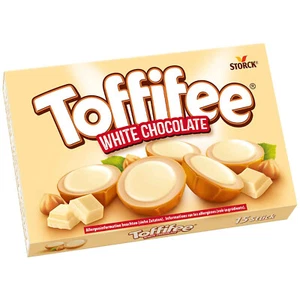 TOFFIFEE WEISSE SCHOKOLADE 125g BOX MIT 15 STÜCK LIMITED EDITION TOFFEE BONBONS - Bild 1 von 2