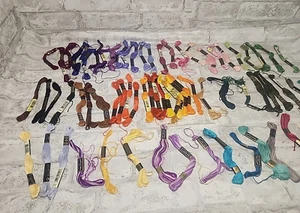 Vintage J&P Coats/Coats & Clark's Embroidery Floss Skeins Six Strand Lot of 70 - Picture 1 of 19